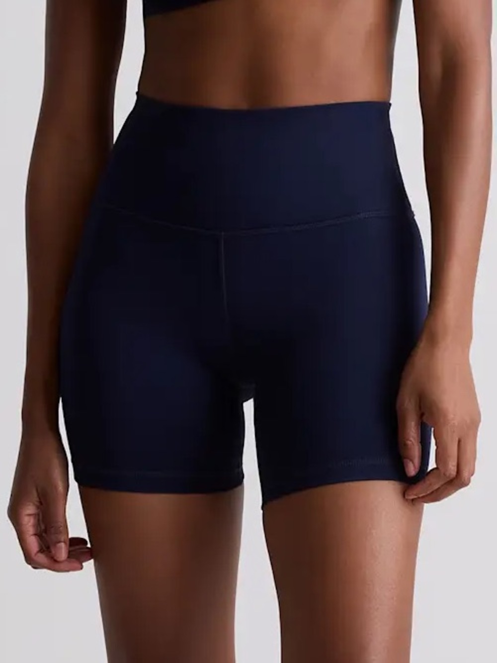 Quince High Rise Bike Short 6” Inseam ✧ Navy ✧ Size S